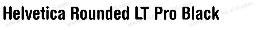 Helvetica Rounded LT Pro Black字体转换